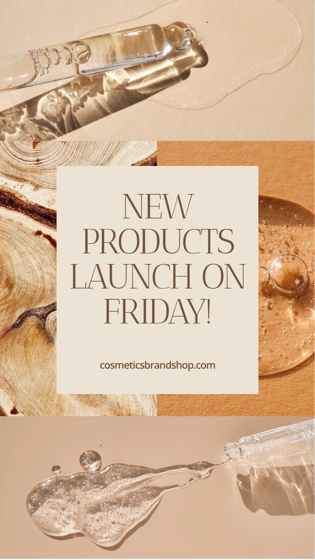 Simple Brown Aesthetic Product Launch Instagram Story Ad