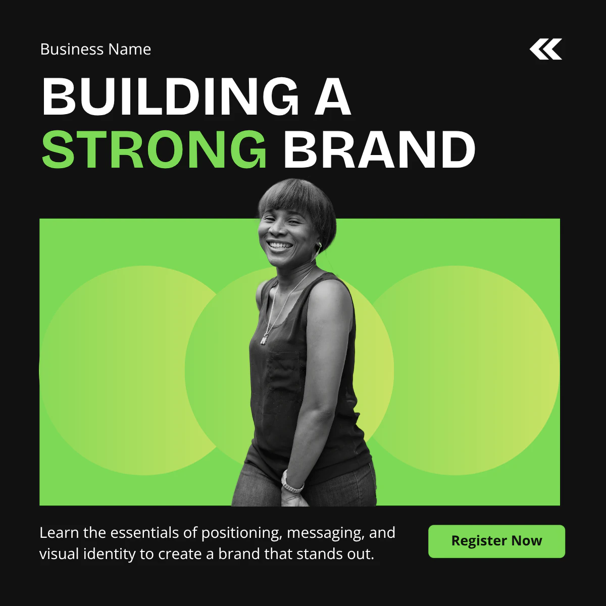 Black and Green Professional Workshop Announcement LinkedIn Post