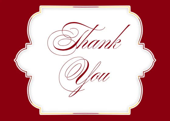 Modern and Elegant Business Thank You Postcard Landscape