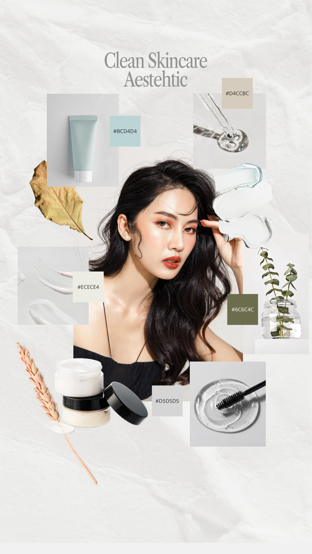 Neutral Clean Skincare - Mood Board Portrait