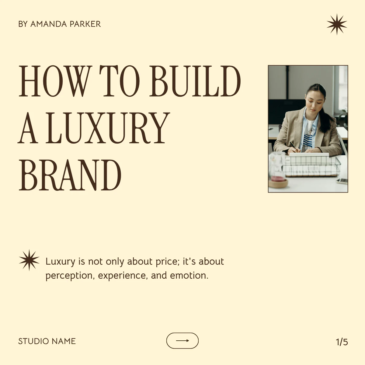 Yellow Aesthetic How to Build a Luxury Brand Linkedin Carousel Post