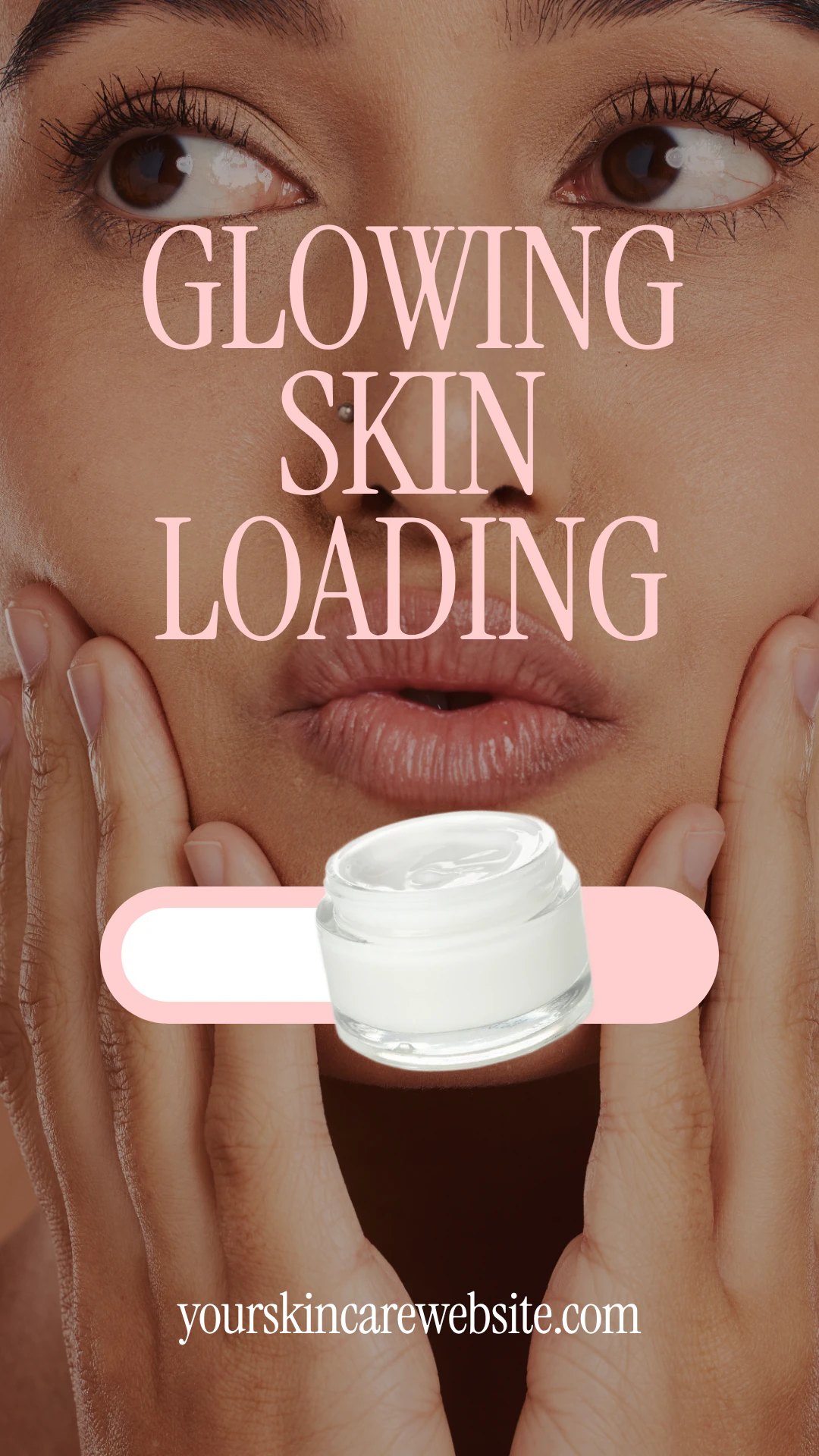 Pink Minimal and Illustrated Skincare Product Instagram Story Ad