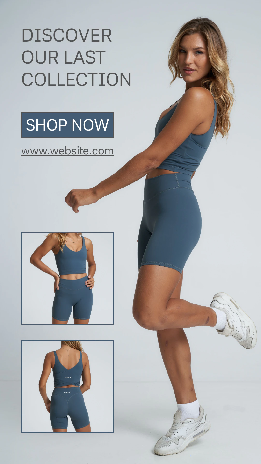 Gray Modern Activewear Collection Instagram Story Ad