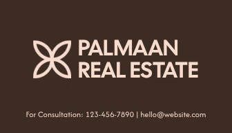 Modern Professional Real Estate Property Advisor Business Card Landscape