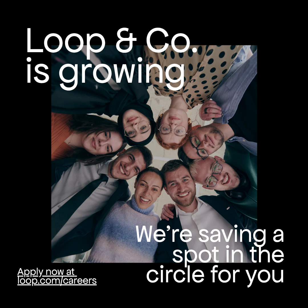 Bold Black and White Team Hiring Announcement Instagram Feed Ad