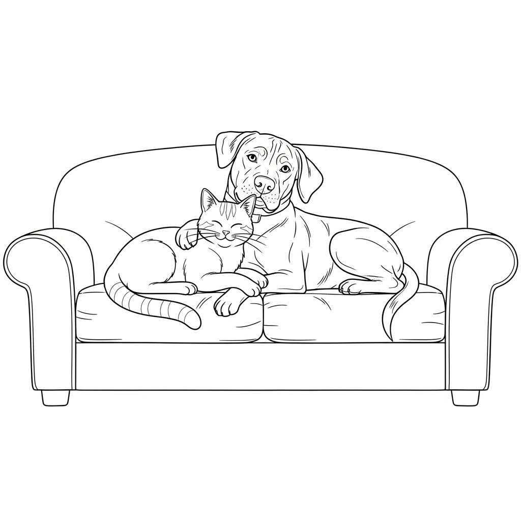 Ausmalbilder Hunde