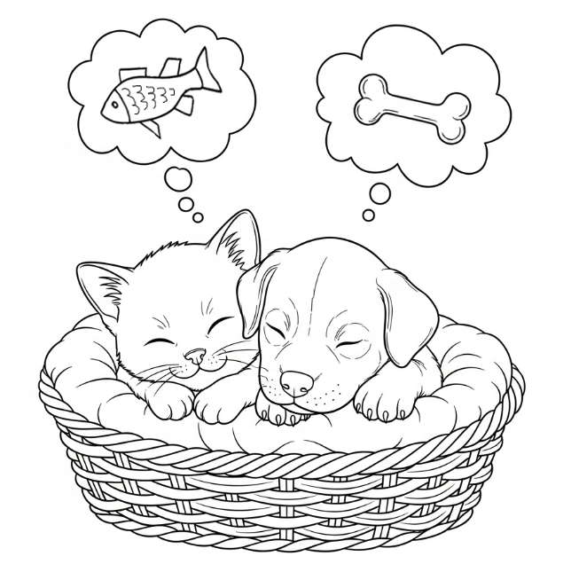 Ausmalbilder Hunde