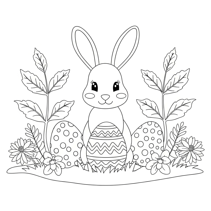 Ausmalbild Ostern