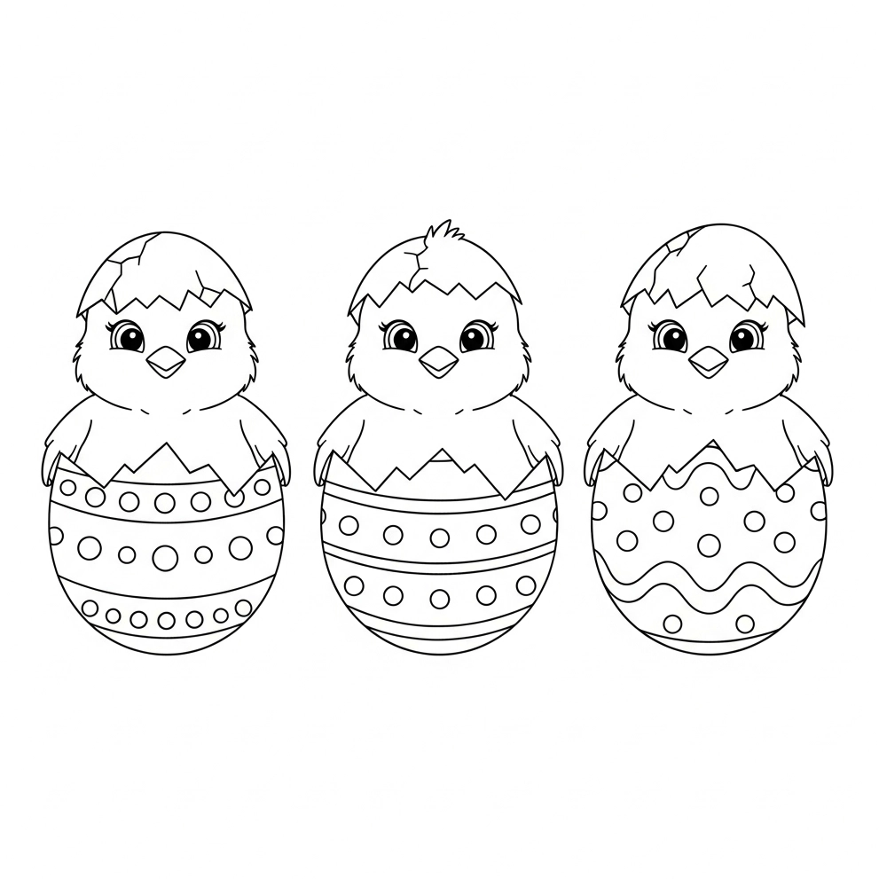 Ausmalbild Ostern