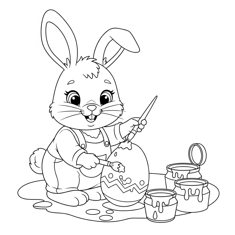 Ausmalbild Ostern