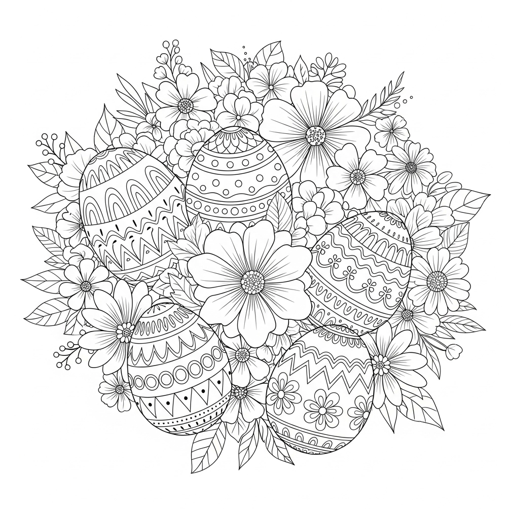 Ausmalbild Ostern