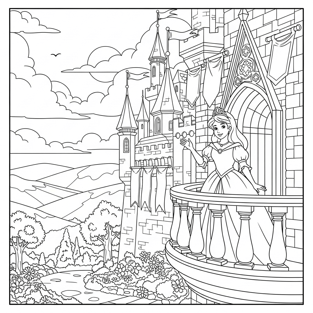 coloriage princesse