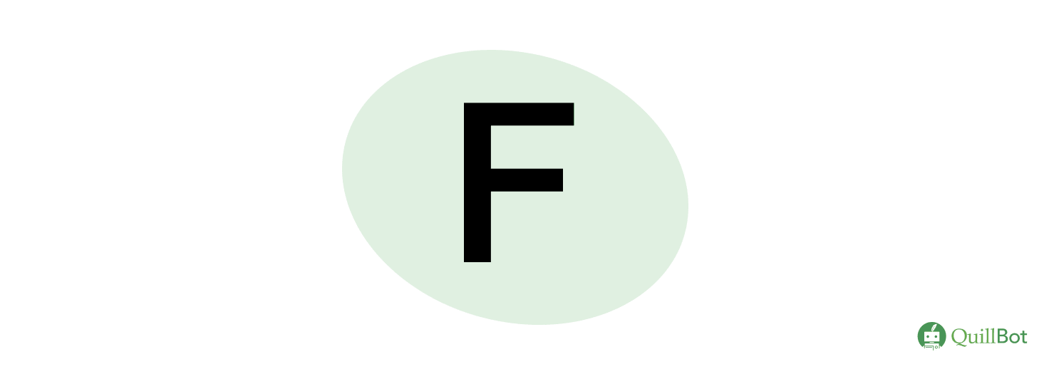 Lettre F majuscule