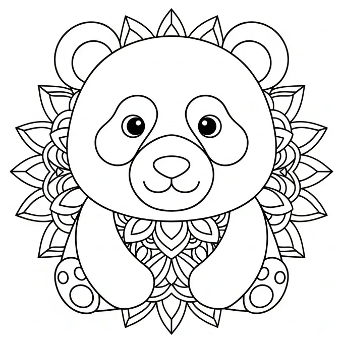 Mandala-Ausmalbild