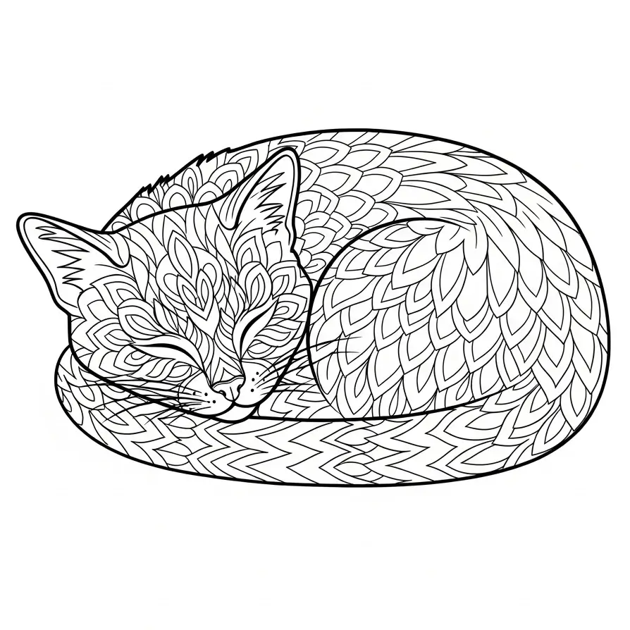 Mandala-Ausmalbild